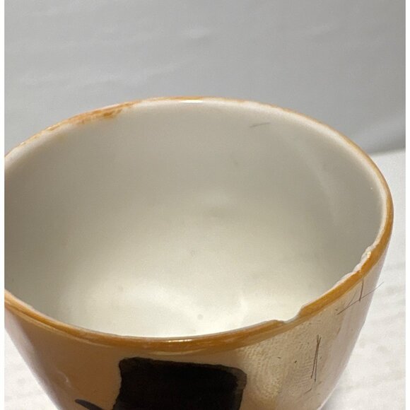 Charlie McCarthy Ceramic Egg Cup Luster Ware Japan Vintage 1930s - Picture 2 of 9